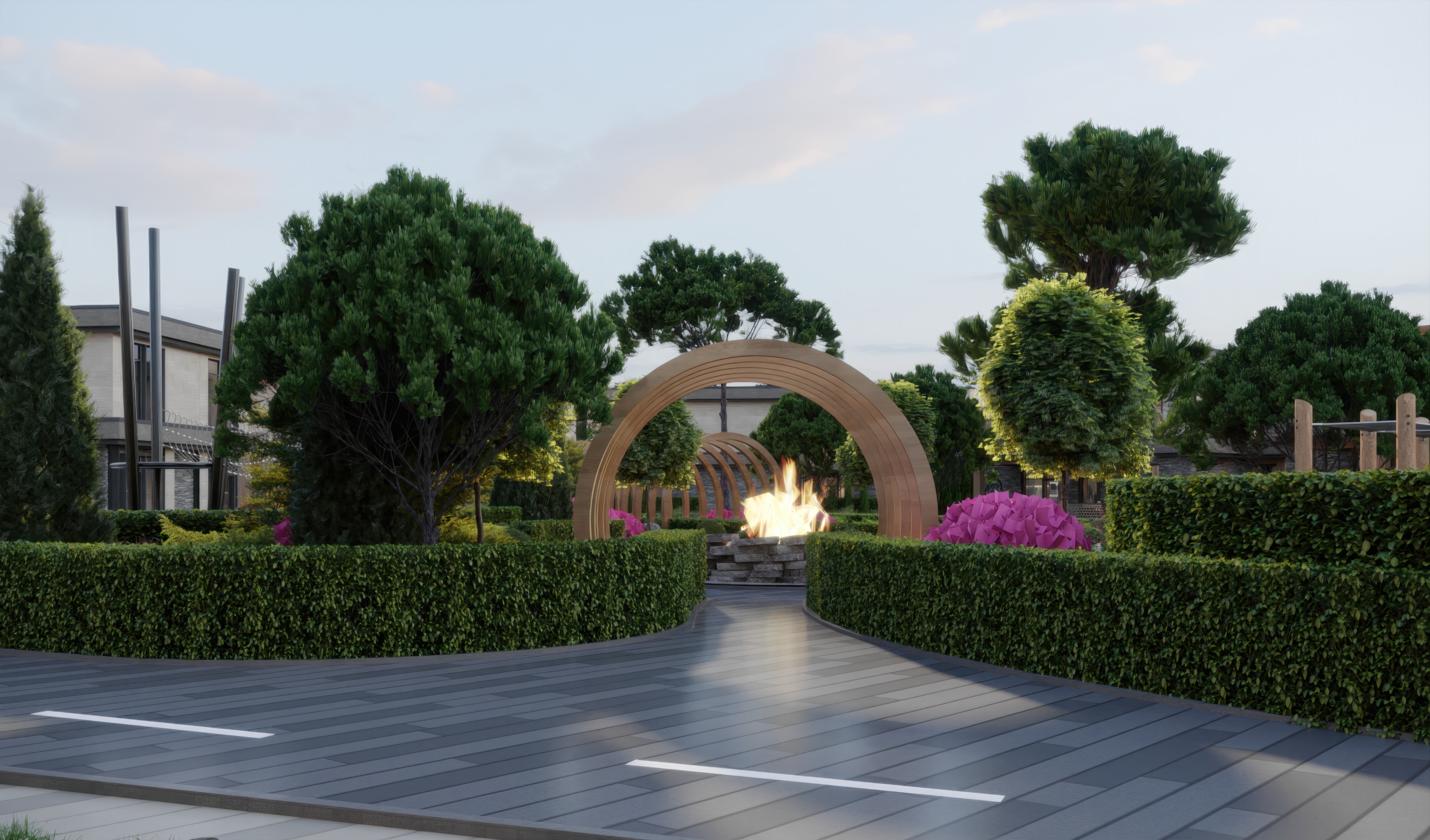 Мастерплан комплекса — вид с воздуха